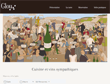Tablet Screenshot of glou-resto.com